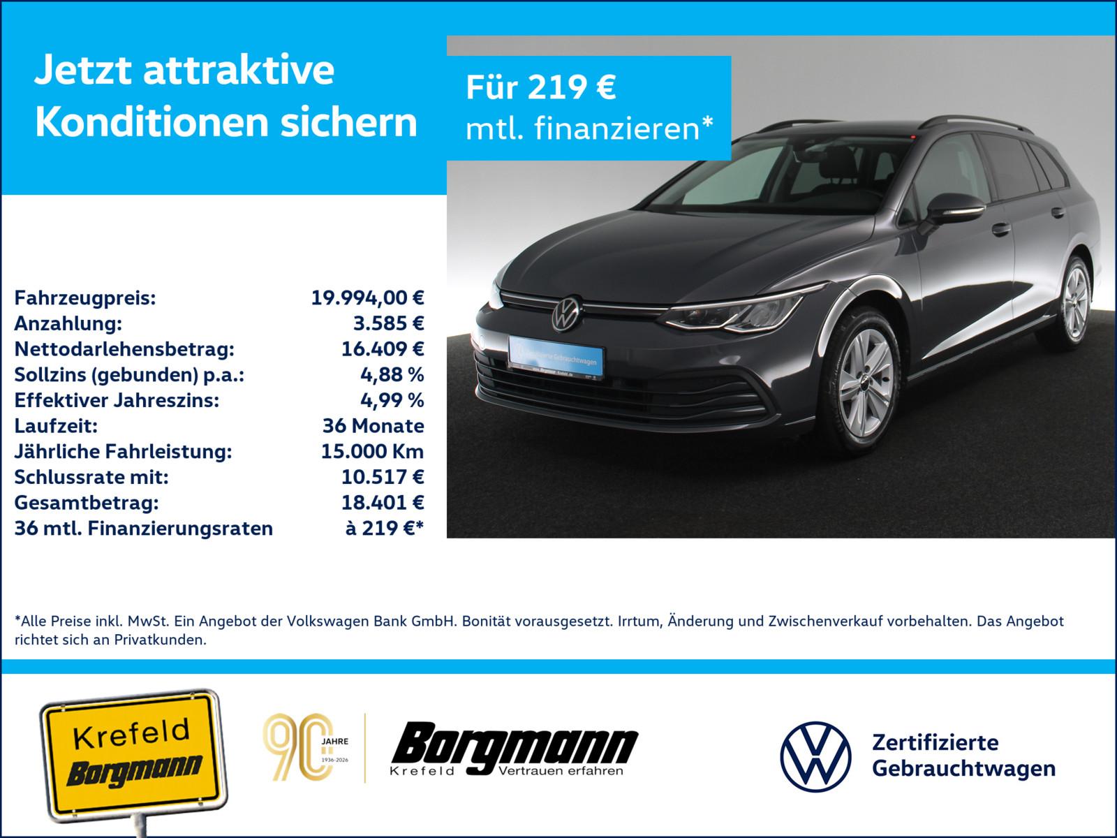 Volkswagen Golf VIII 2.0 TDI Life AHK LED ACC NAVI KAMERA