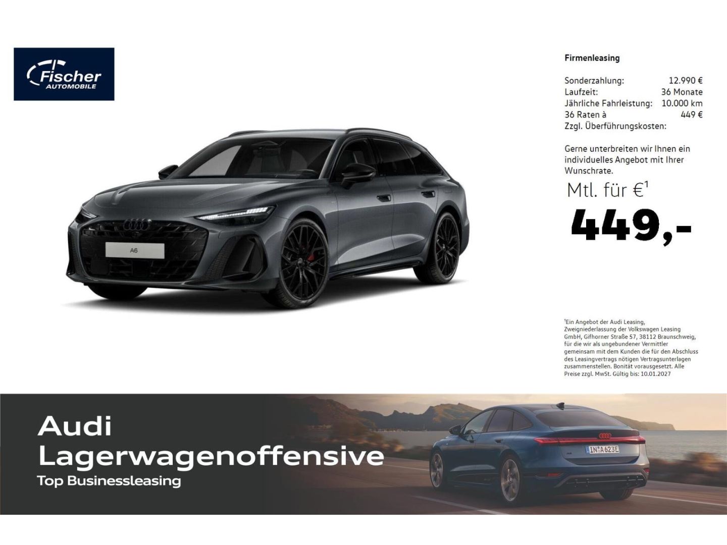 Audi A6 Avant e-hybrid quattro S line