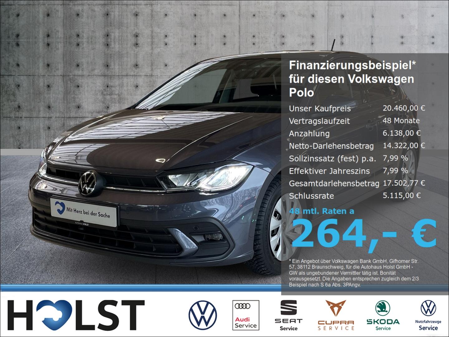 Volkswagen Polo 1.0TSI Life, ACC, NAV, App-Connect,Sitzhz.