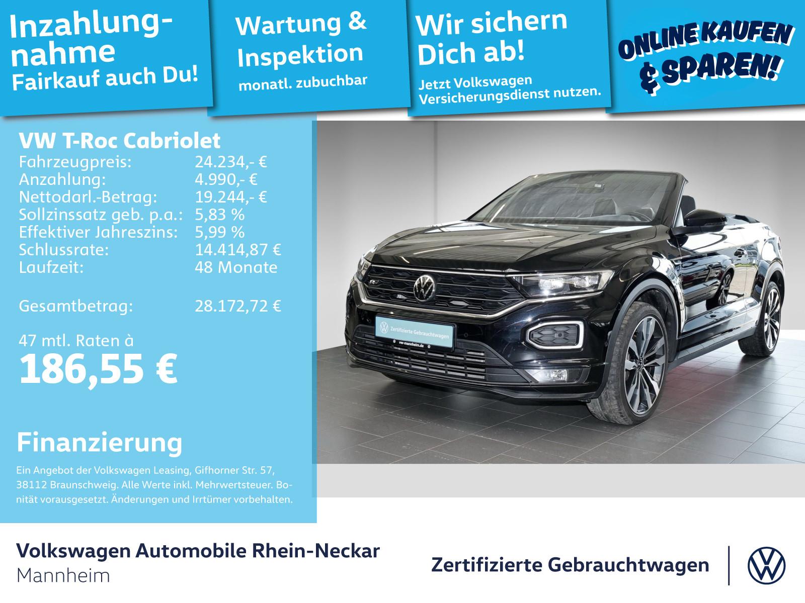 Volkswagen T-Roc Cabriolet 1.5 TSI R-Line Kamera LED AHK uv