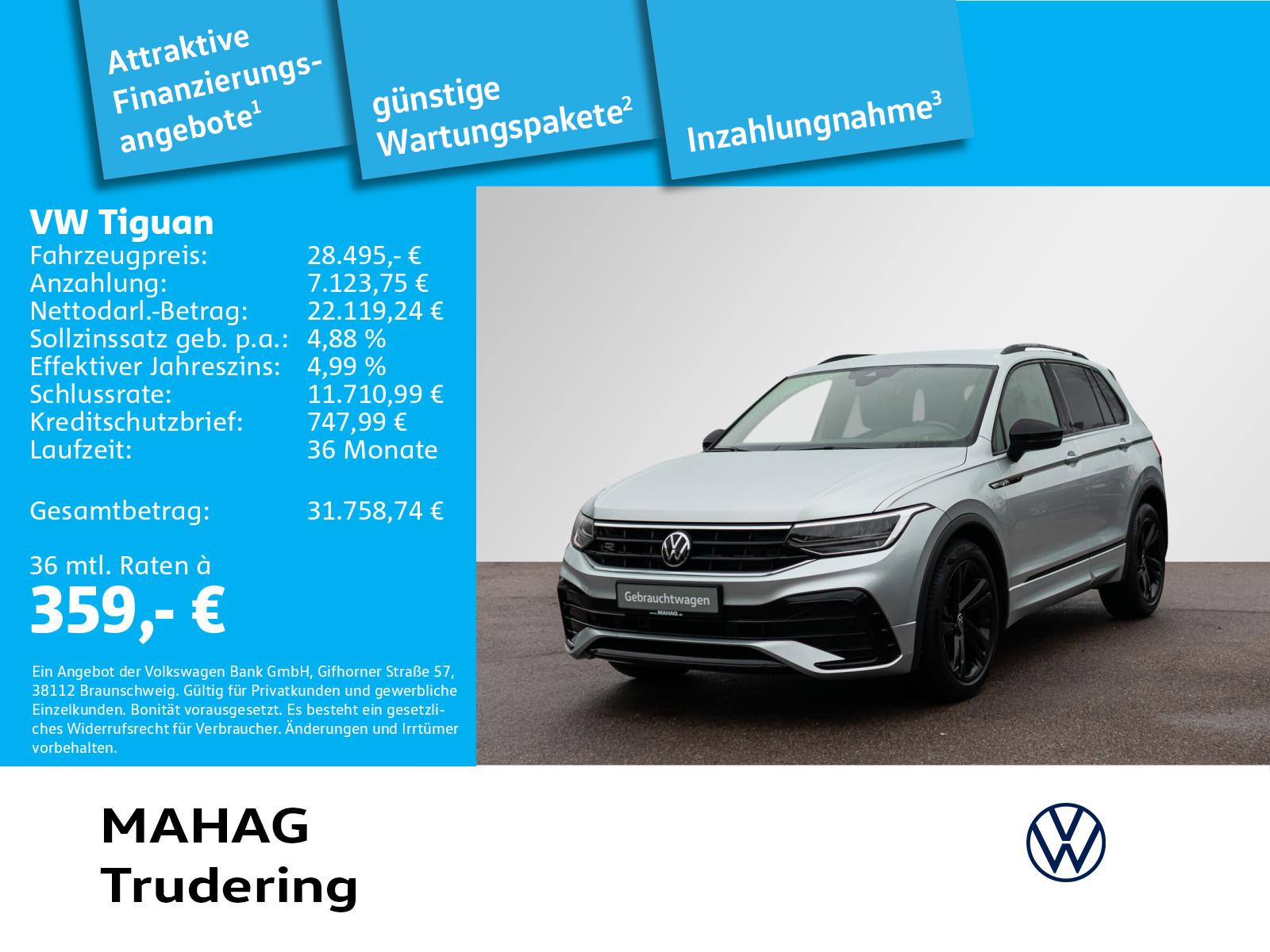 Volkswagen Tiguan 1.5 TSI R-Line BlackStyle Navi LED Alu19V