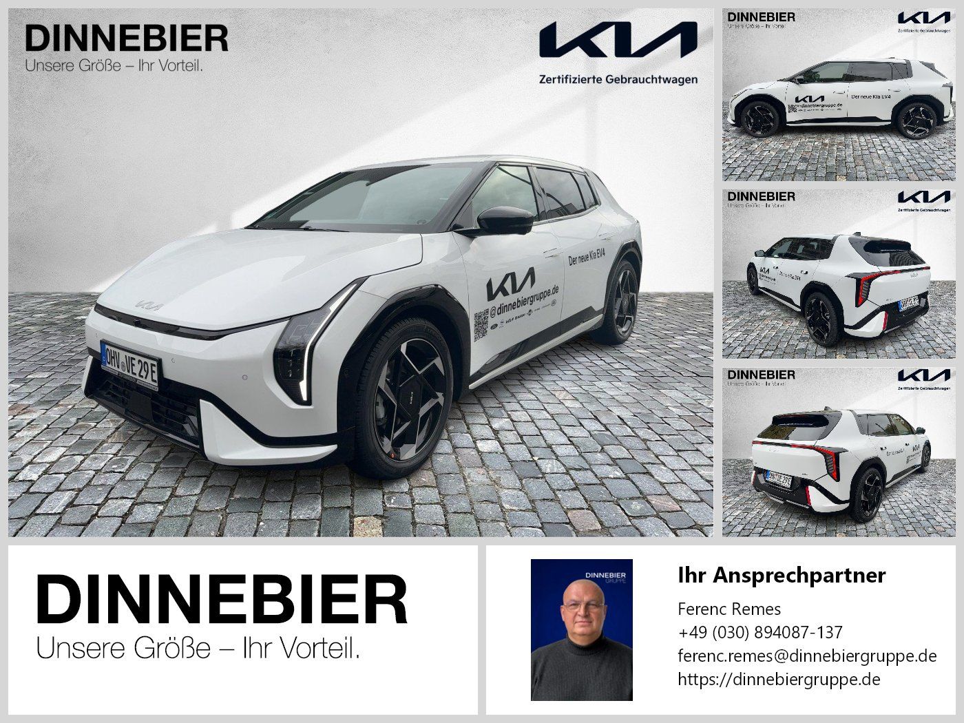 Kia EV4 GT-Line 81,4 kWh LED+360°Kamera+Navi+SHZ