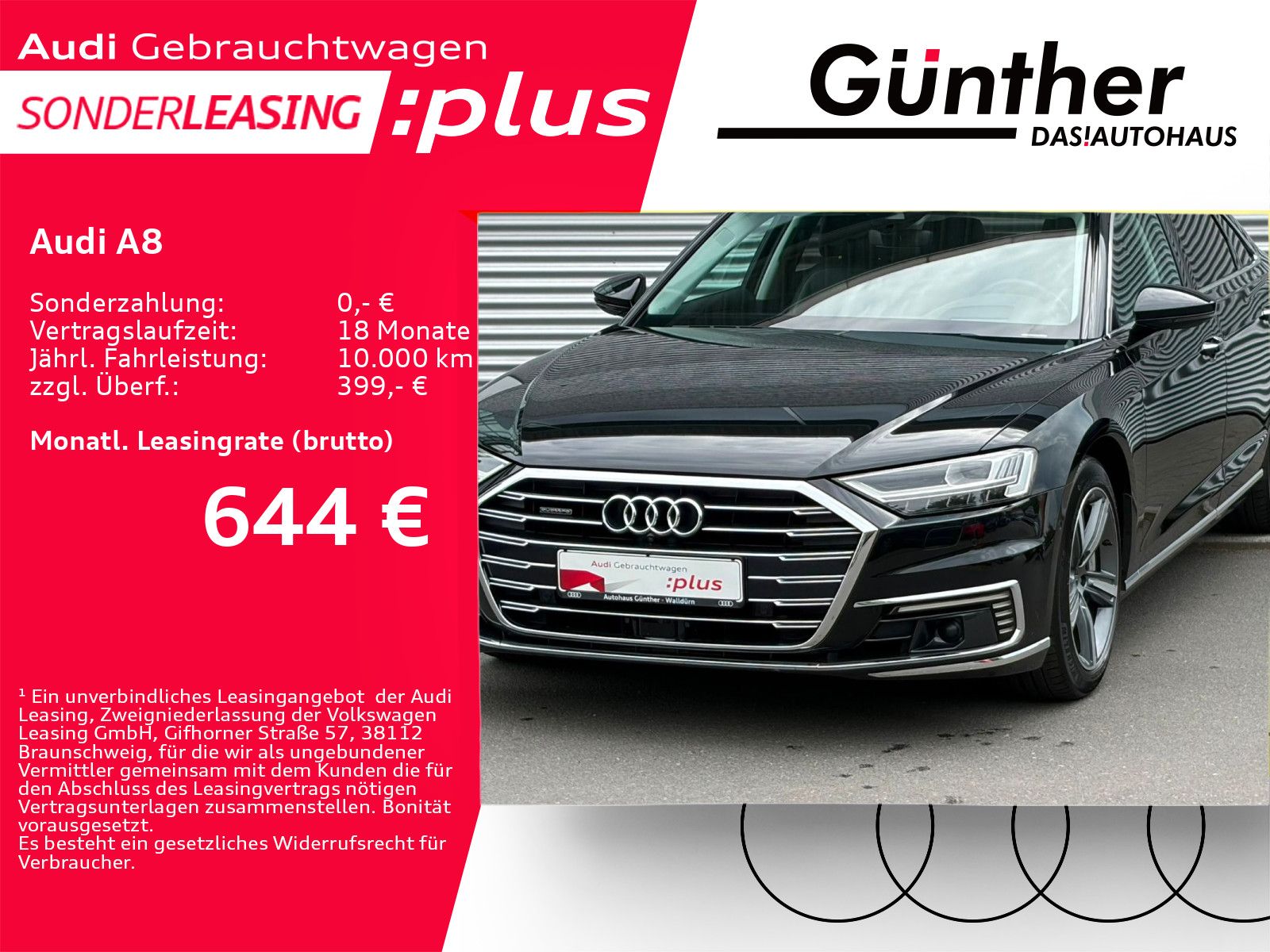 Audi A8 60 TFSIe QUATTRO TIPTRONIC+WINTERRÄDE+HEAD UP