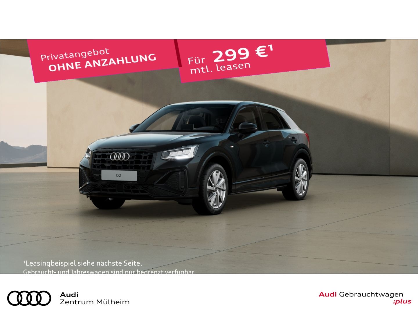 Audi Q2 35 TFSI S line virtual LED Rückfahrkamera