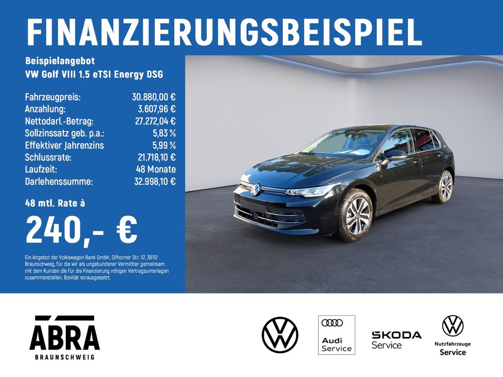 Golf VIII 1.5 eTSI Energy DSG TAGESZULASSUNG