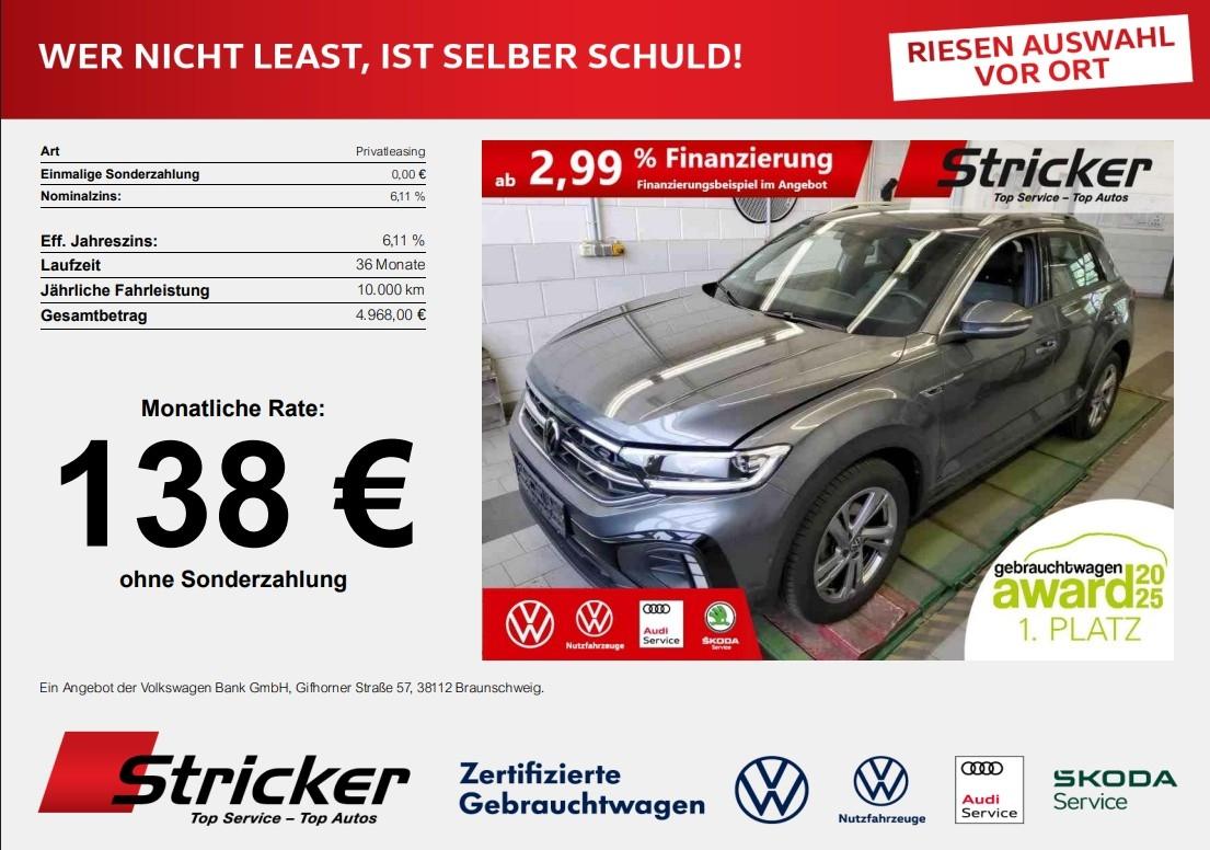 Volkswagen T-Roc R-Line 1.0TSI 138,-ohne Anzahlung ACC App-