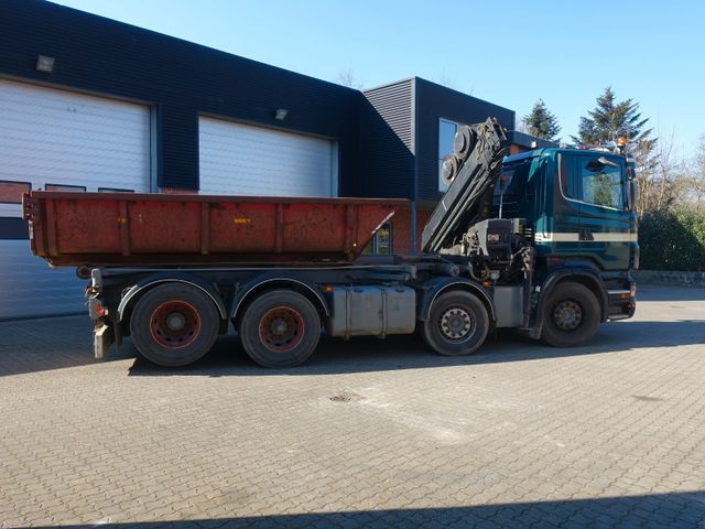 Scania R 420 8x2 Kran HIAB 166 ;Container Abroll Kipper