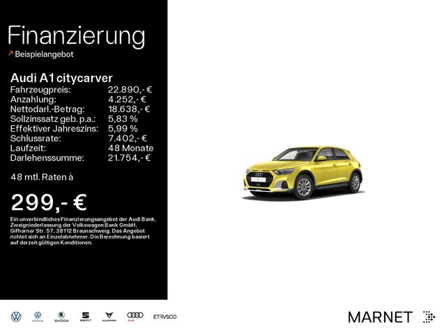 Audi A1 citycarver 30 TFSI S line*Navi*Alu*PDC*Virtua