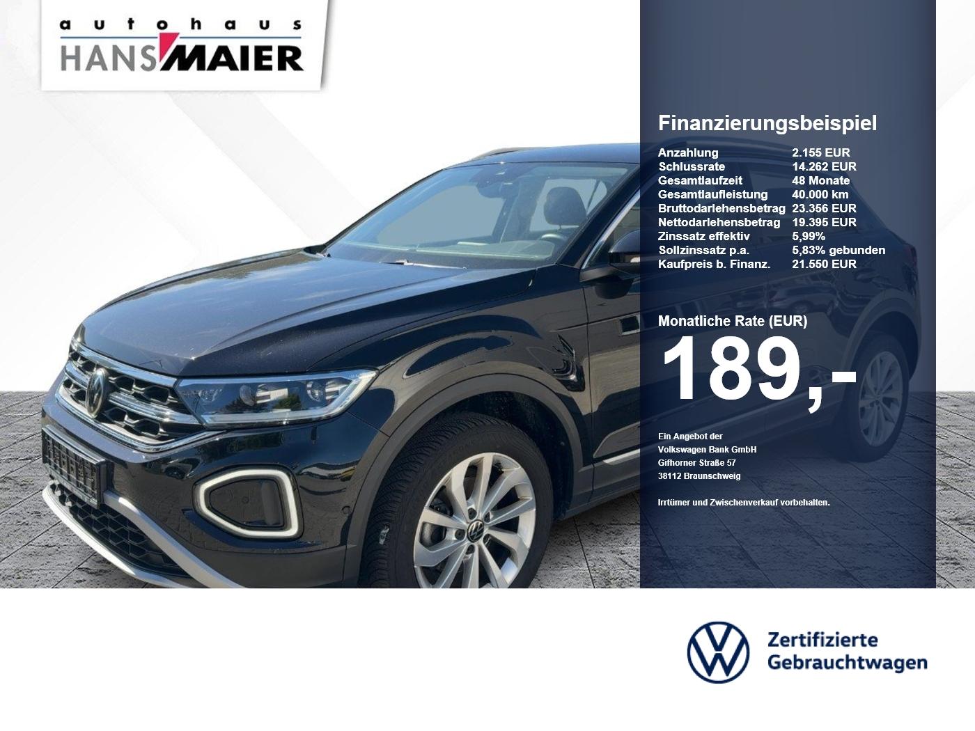Volkswagen T-Roc Style TDI 6-Gang Navi RearView AHK GJR