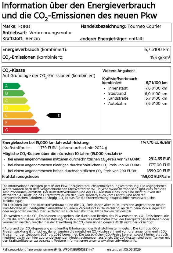 Ford Tourneo 1.0 EcoBoost ACTIVE, миниатюра 18