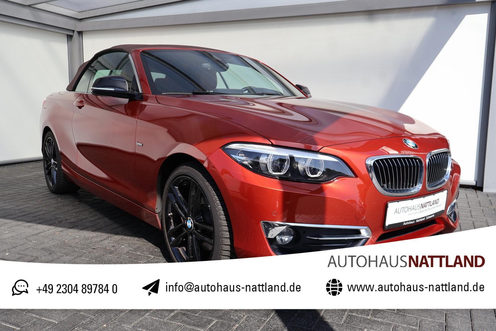 BMW 220 d Cabrio Luxury Line Autom. Leder RFK