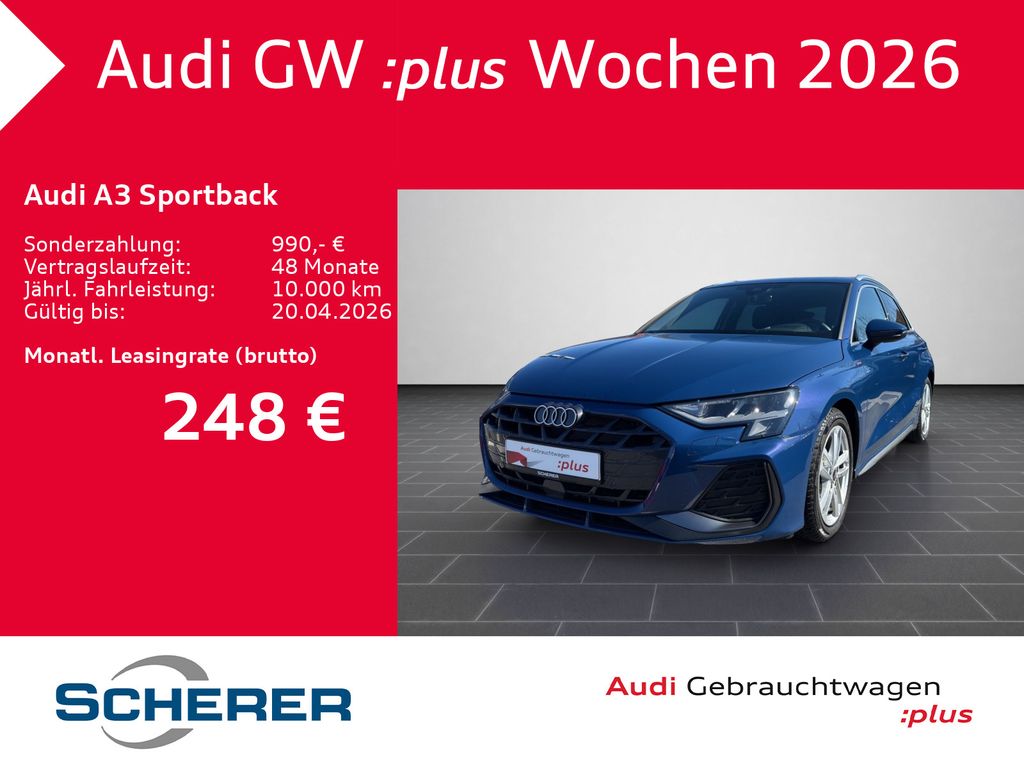 Audi A3 Sportback 30 TFSI S line S tronic SONOS HUD K