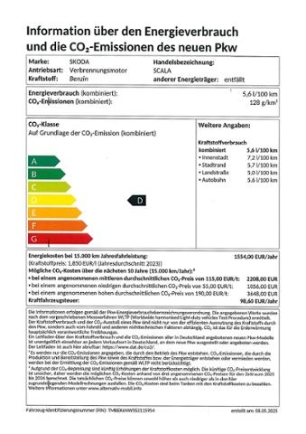 Skoda Scala Tour 1.5TSI 110kW AHK el.HK var. LB