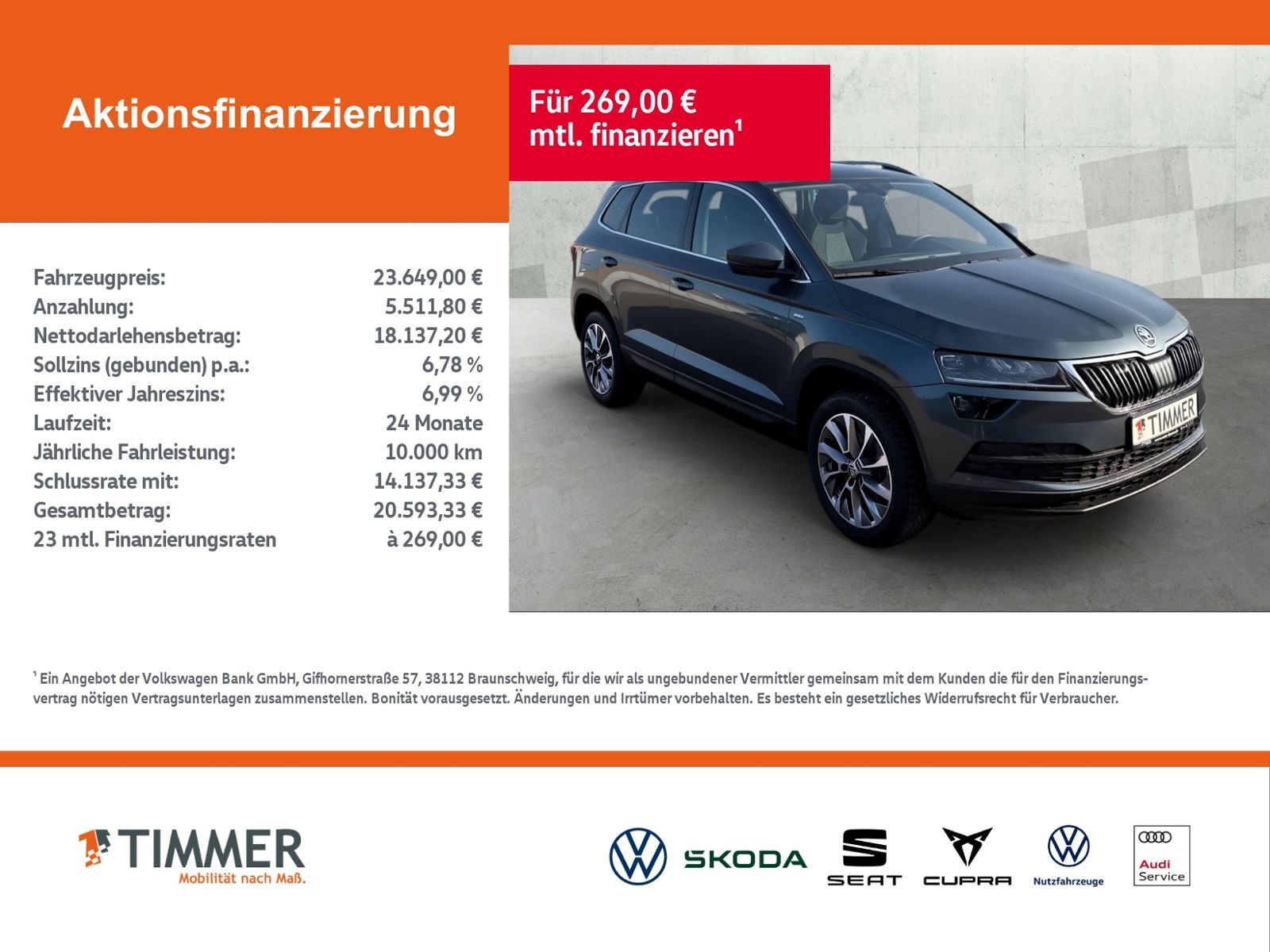 Skoda Karoq 2.0 TDI CLEVER +LED+CANTON+SHZ+ACC+NAVI+ imagem 3