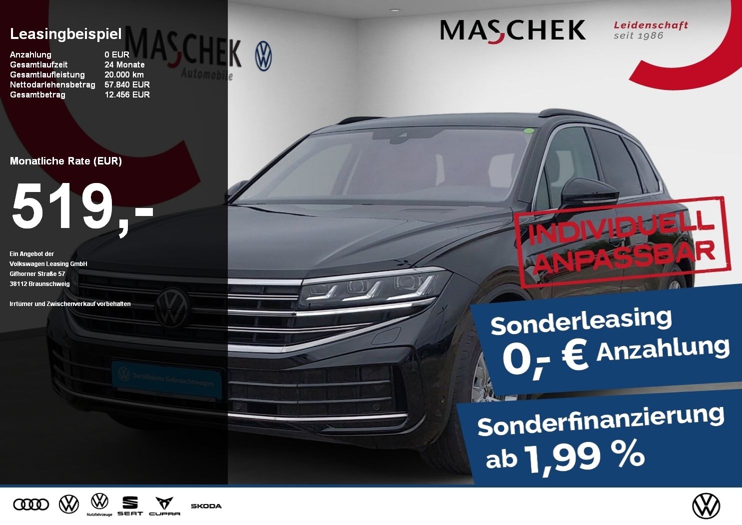 Volkswagen Touareg Elegance 3.0 TDI DSG 4Motion AHK ACC Luf