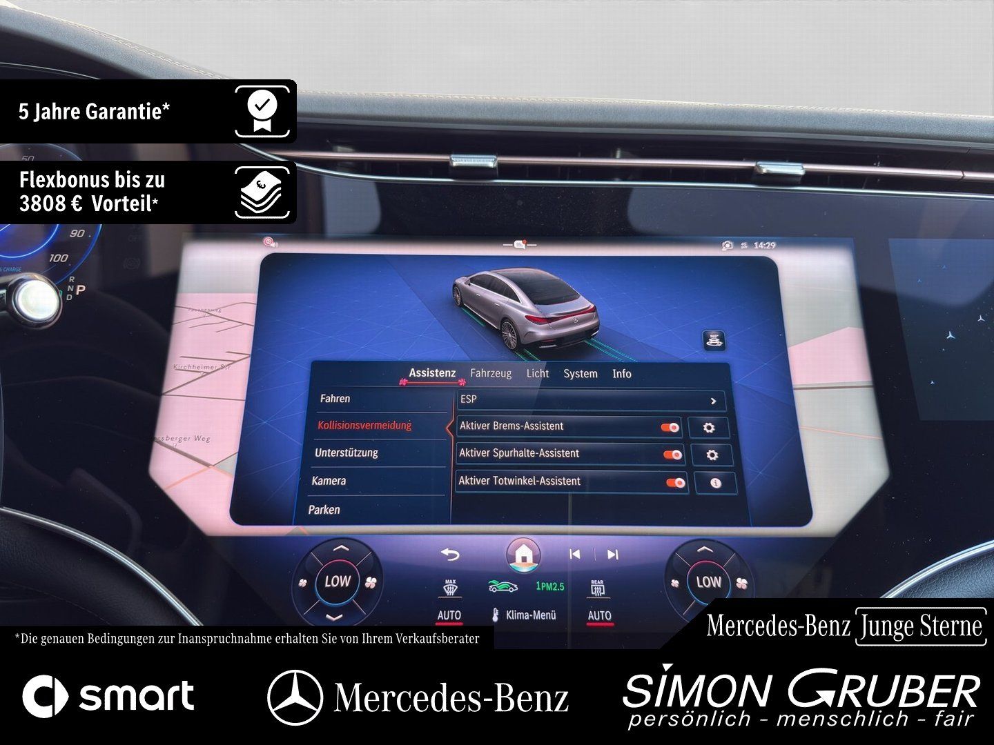 Fahrzeugabbildung Mercedes-Benz EQE 500 4M AMG Premium+ Nappa Hyper Pano Md 2025