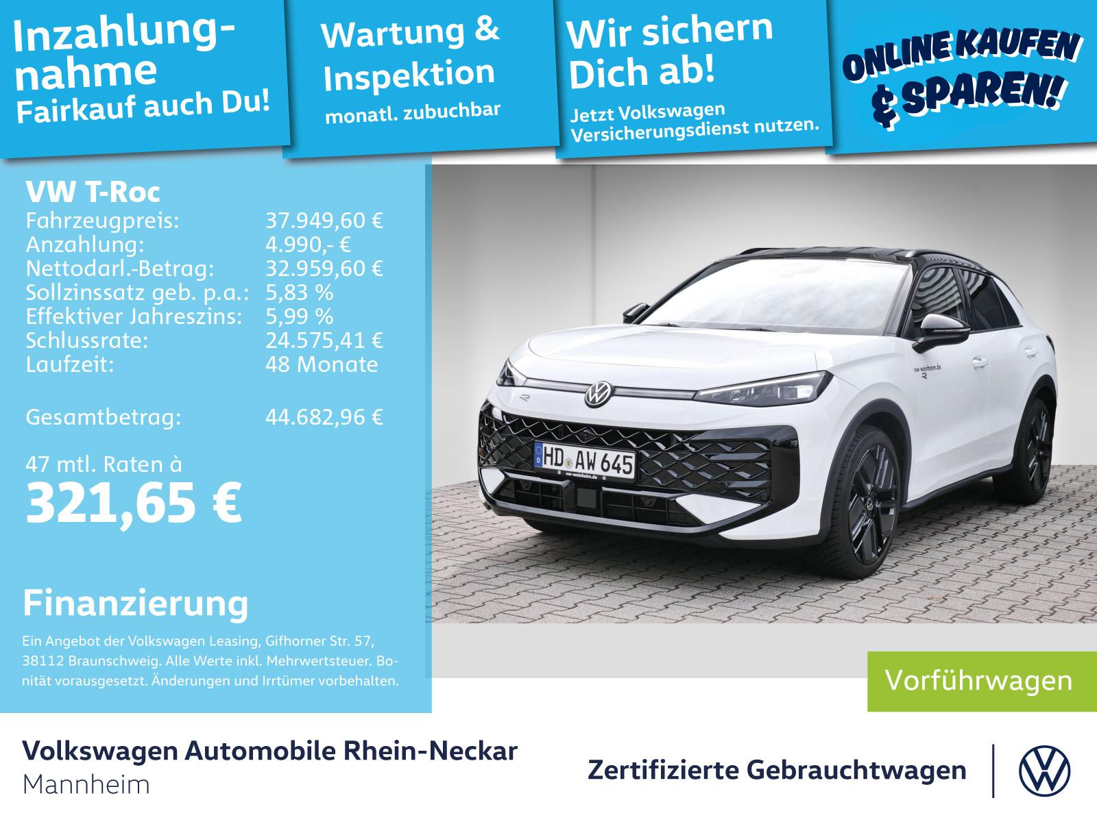 Volkswagen T-Roc 1.5 eTSI R-Line LED Navi uvm