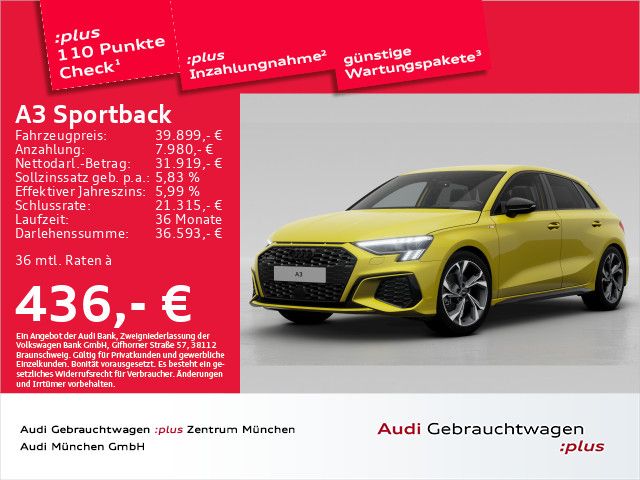 Audi A3 Sportback 40 TFSI qu. S tronic S line ACC/Vir