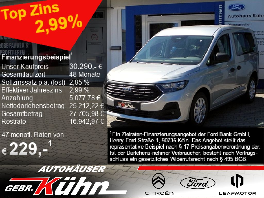 Ford Tourneo Connect 1.5 TREND- Stand-/Sitzh.,Kamera,
