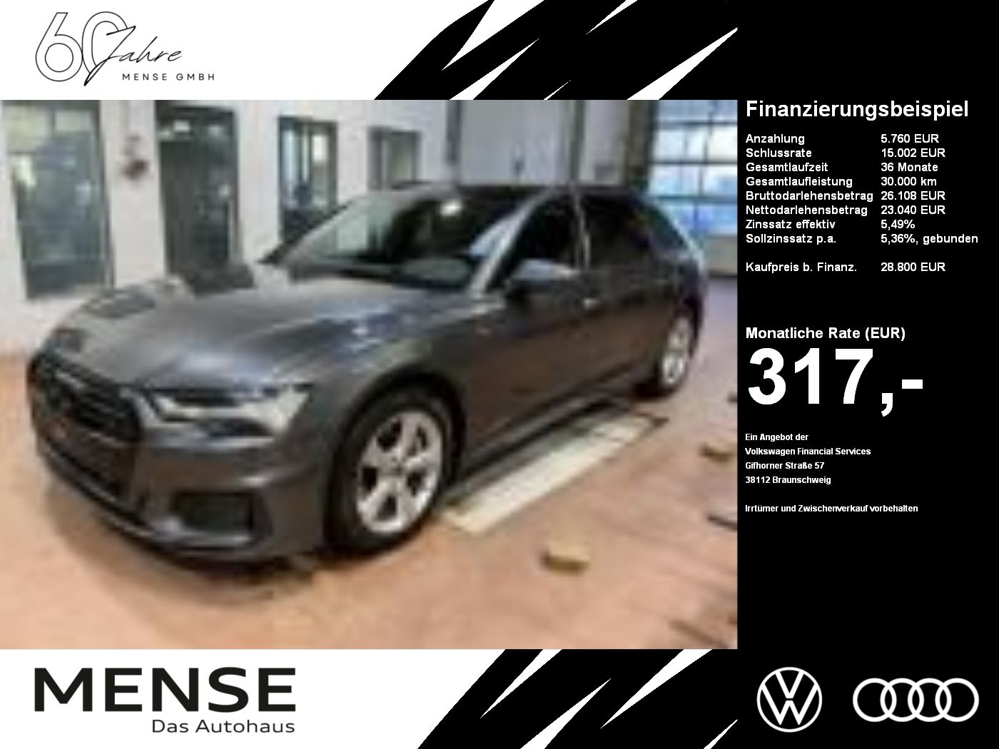 Audi A6 Avant 50 TFSIe Quattro S tronic S line Matrix