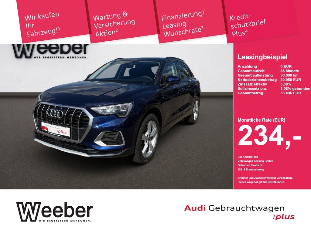 Audi Q3 *AHK*NAVI*LED*19ZOLL*SHZ*KESSY*5J GAR AHK