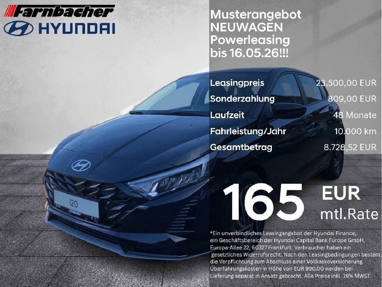 Fahrzeugabbildung Hyundai i20 DCT Trend Powerleasing bis 16.05.26!!!