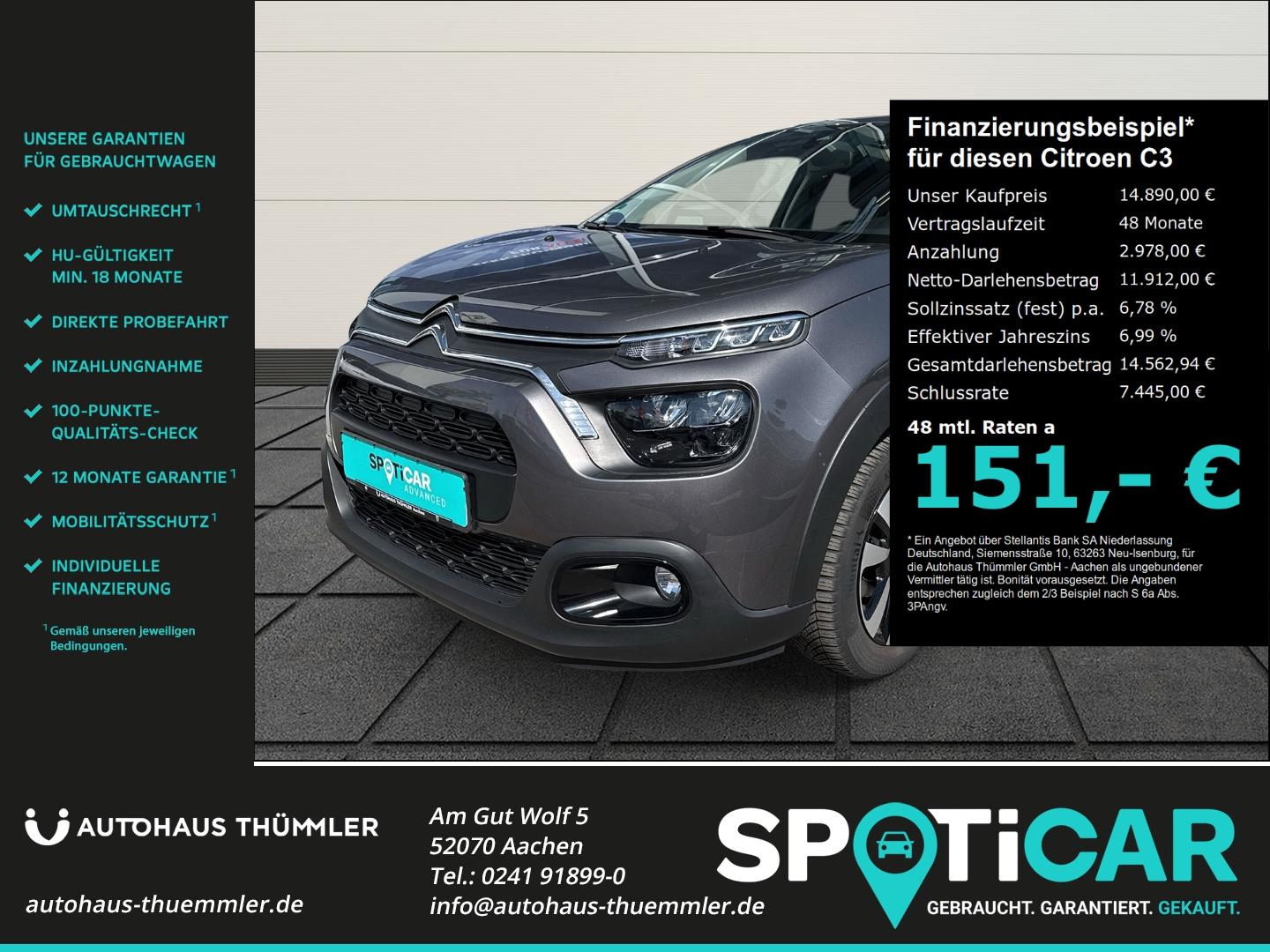 Citroën C3 Max PureTech110 Klimaautom Allwetterreifen Sp
