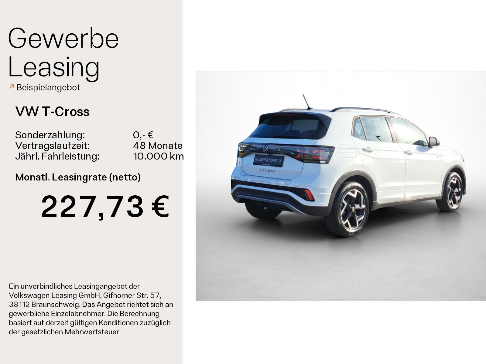 Volkswagen T-Cross 1.0 TSI R-Line RFK*Matrix*Navi*ACC*AHK, миниатюра 2