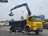 Mercedes-Benz Axor 2124 Axor 4X4 8m3 Tipper HIAB 122 B-2 HIDUO - Mercedes-Benz 12 t
