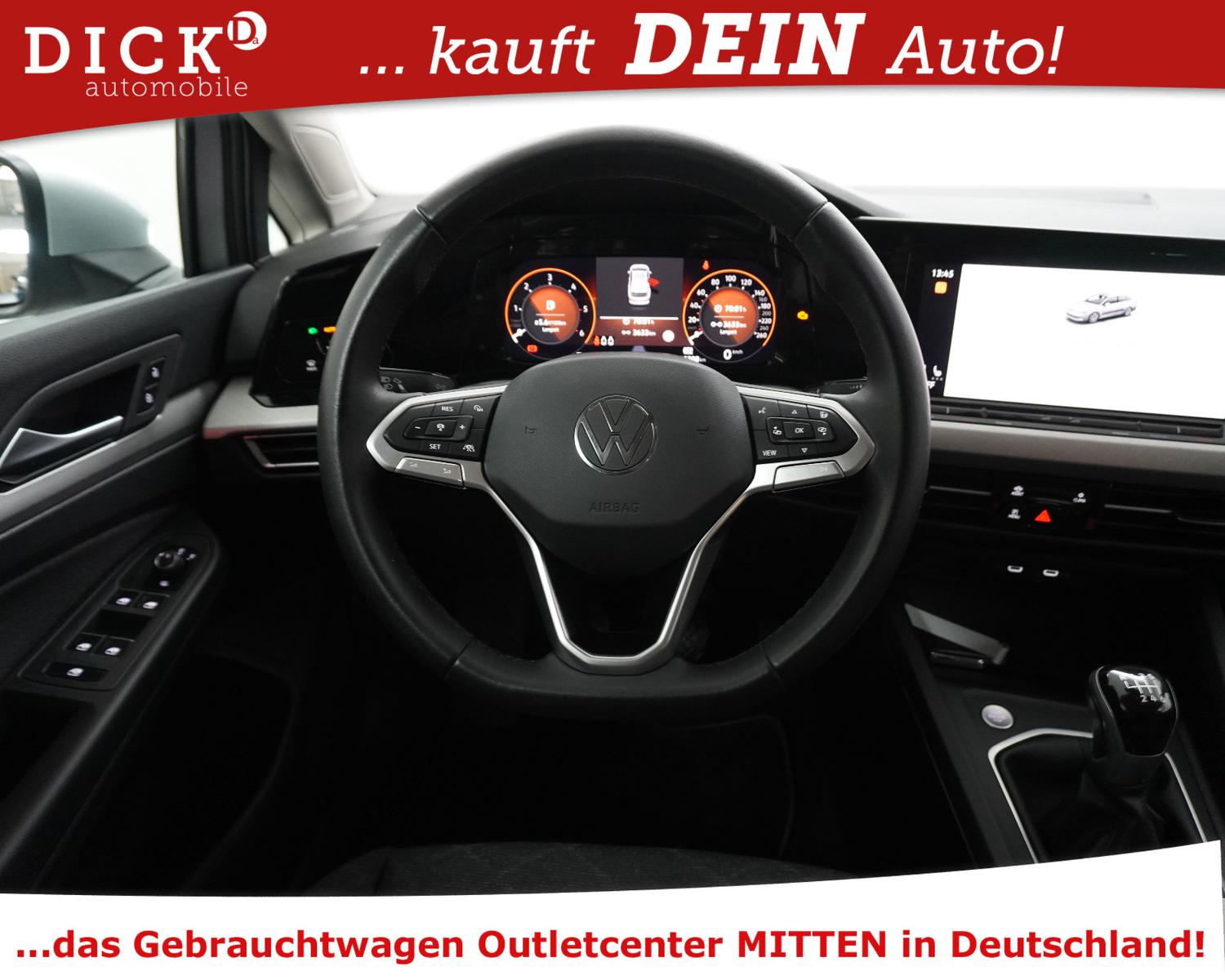 Volkswagen Golf VIII Var 2.0d Life NAVI+LED+VIRTU+SHZ+ACC+, миниатюра 12