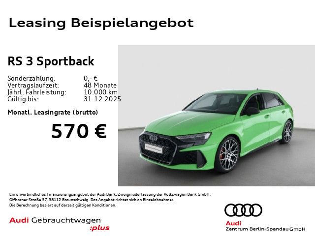 Audi RS3 Sportback *MATRIX*RS-AGA*HuD*SONOS*NAV+*ACC*