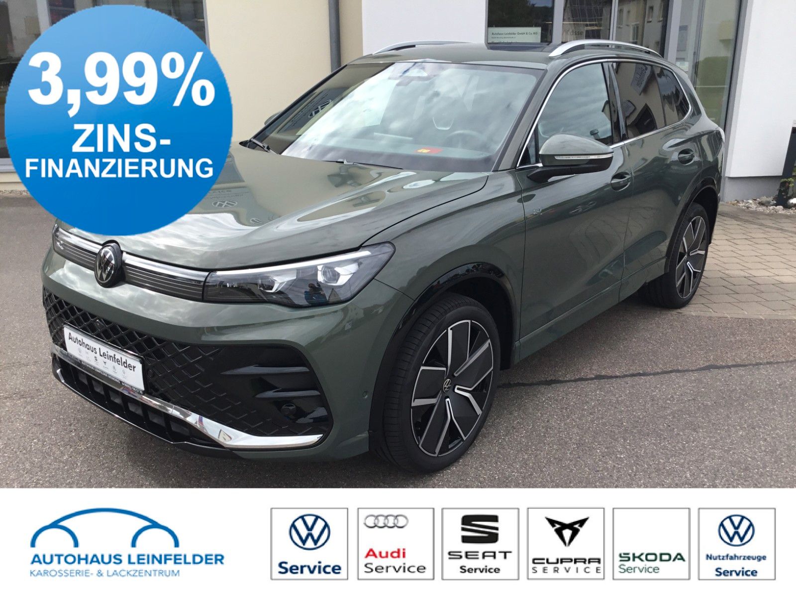 Fahrzeugabbildung Volkswagen Tiguan 2.0 TDI DSG 4M R-Line+AHK+20"+Matrix+Pano