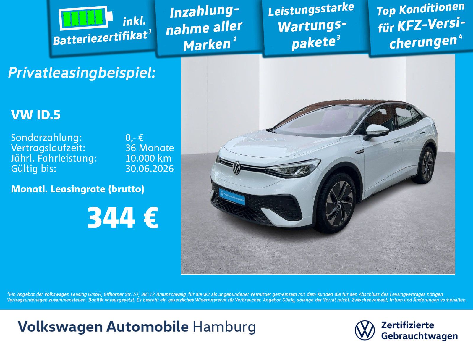 Volkswagen ID.5 Pro Kamera Navi LED Sitzheizung AppConnect