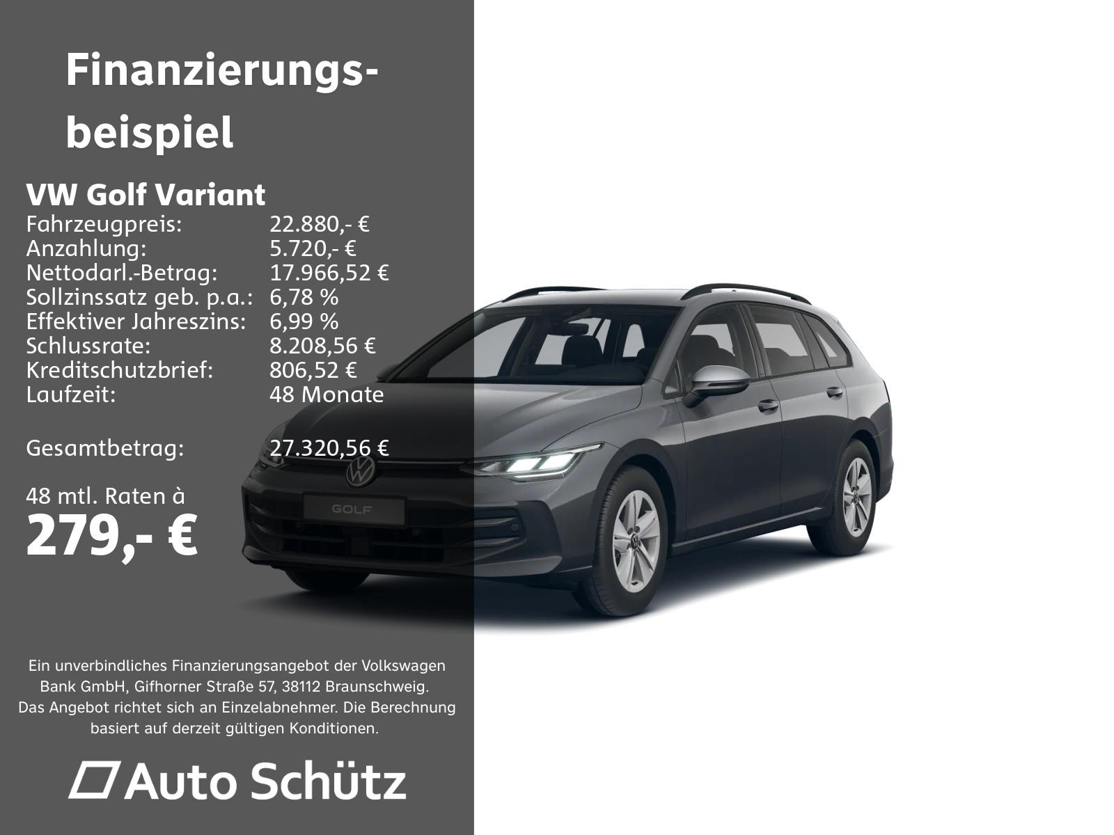 Volkswagen Golf VIII Variant 1.5 eTSI Life+DSG+NAVI+AHK+LED