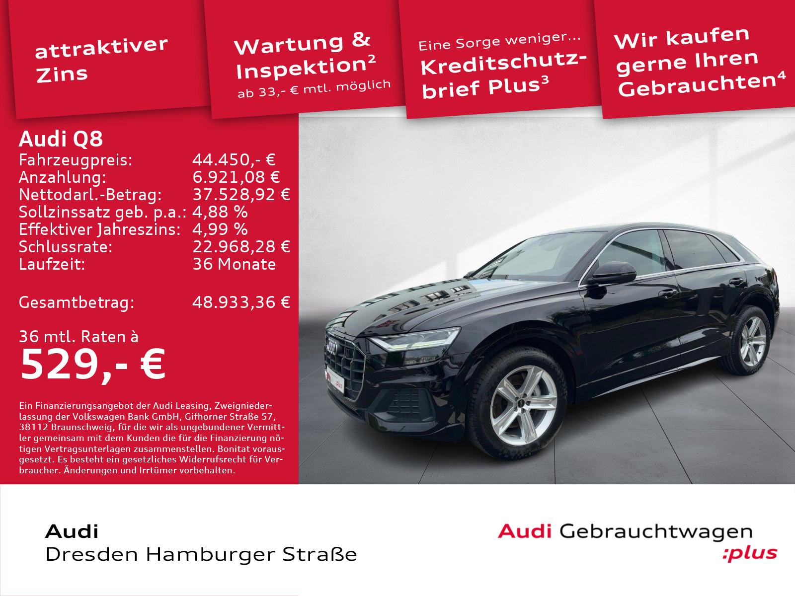 Audi Q8 45 TDI quattro LED Navi Leder Standhz. B&O