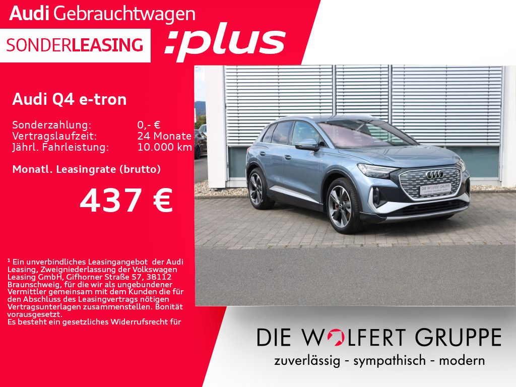 Audi Q4 40 e-tron S line  0,25*MATRIX*RFK*NAVI*SHZ