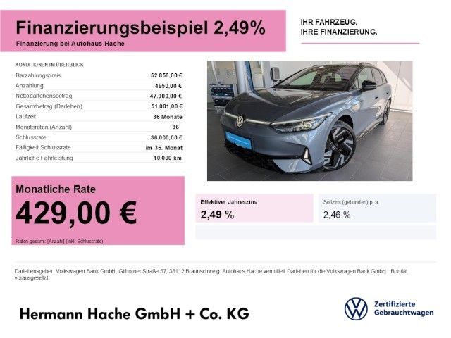 Volkswagen ID.7 GTX Tourer 4M NAVI KAMERA AHK Klima Navi foto 1