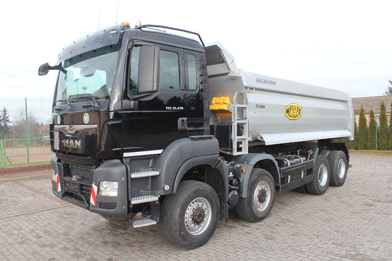 MAN TGS 35.470 8x6 MEILLER KIPPER NUR 63.000 KM