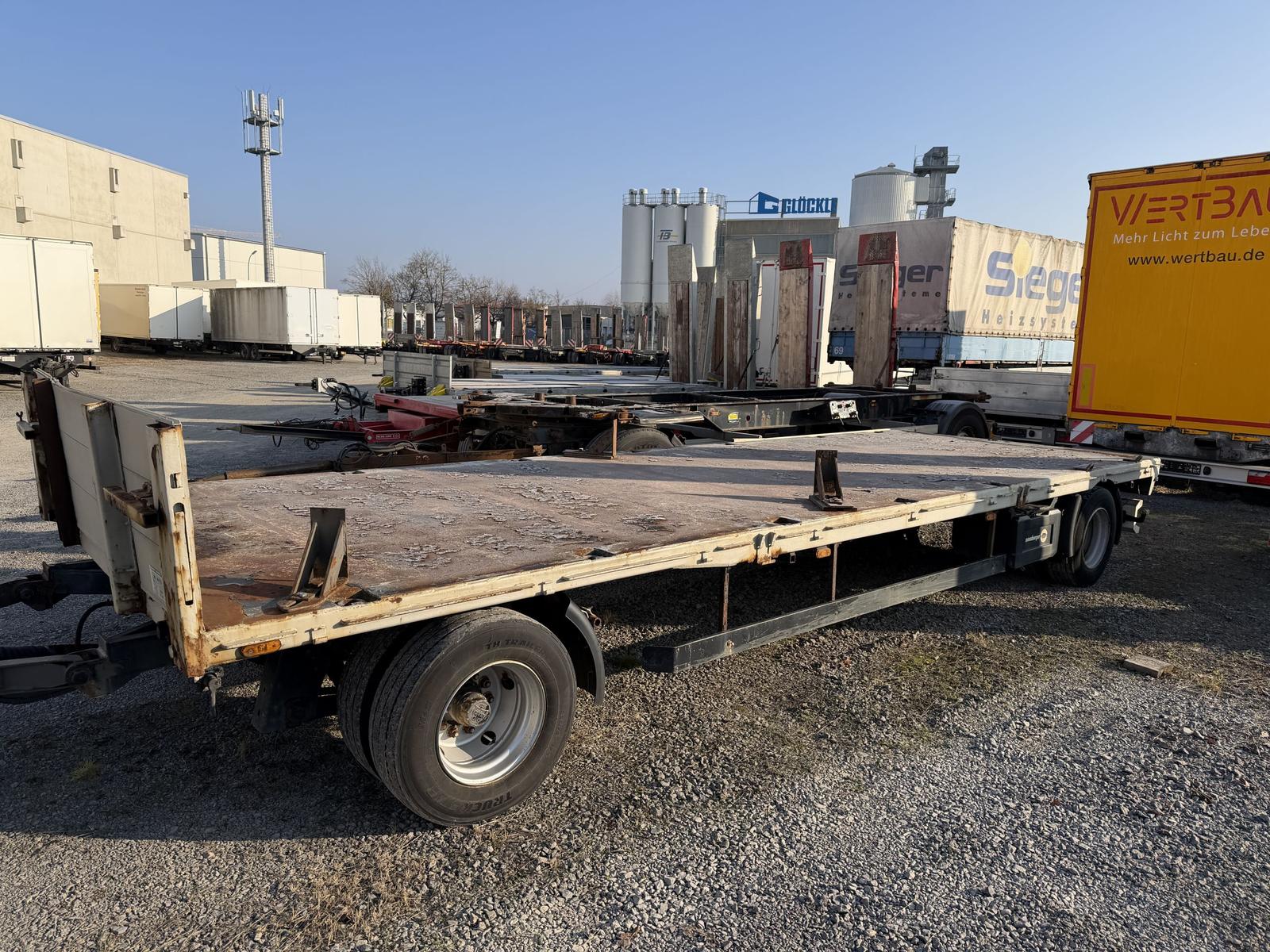 Meusburger  2 Achs Pritschenanhänger