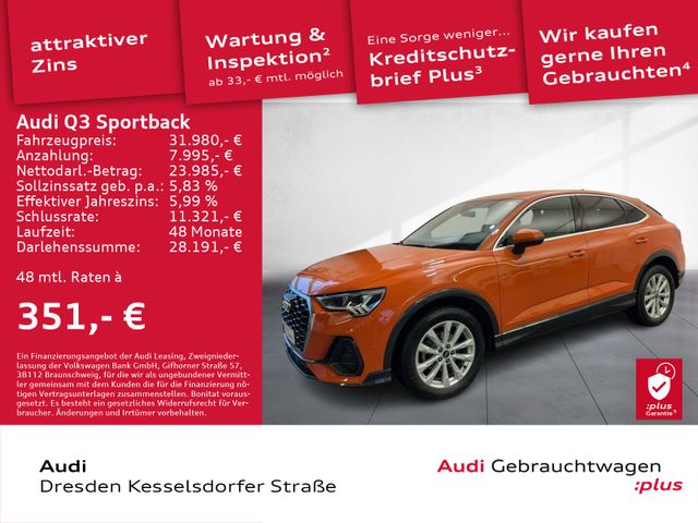 Audi Q3 Sportback 35 TDI Q. DAB Rückfahrkamera LED Na