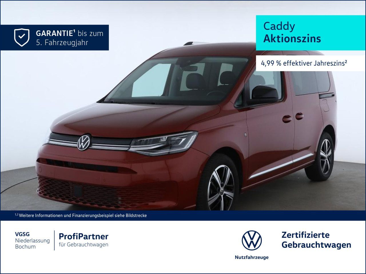 Volkswagen Caddy Style Keyless GJR AppConnect TravelAssist