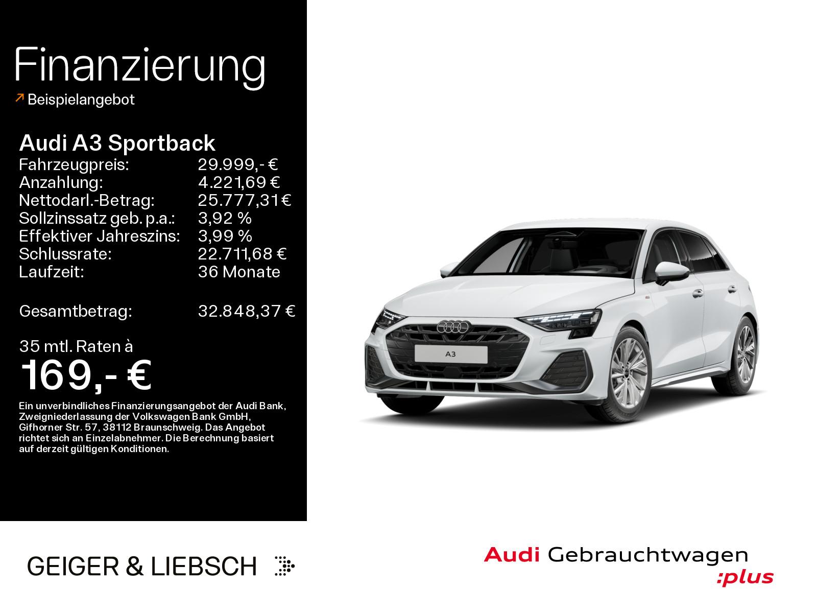 Audi A3 Sportback 35 TFSI S-LINE*NAVI-PLUS*LED*KAMERA