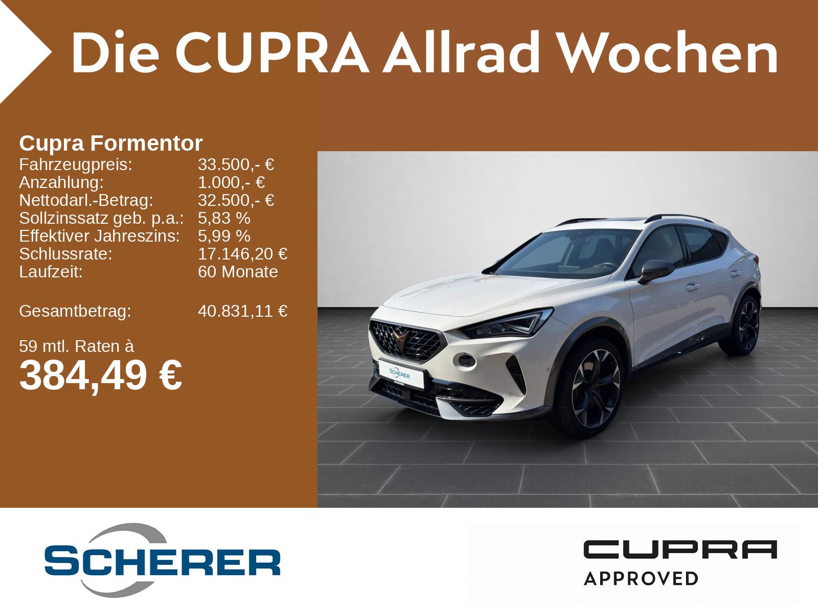 Cupra Formentor VZ 2.0 TSI 4Drive PANO AHK TOP VIEW