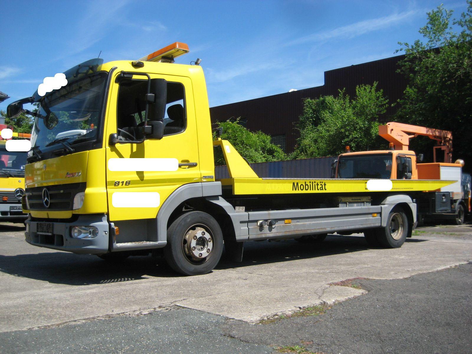 Mercedes-Benz 816 Atego Schiebeplateau Winde Euro 4 (Bluetec4)