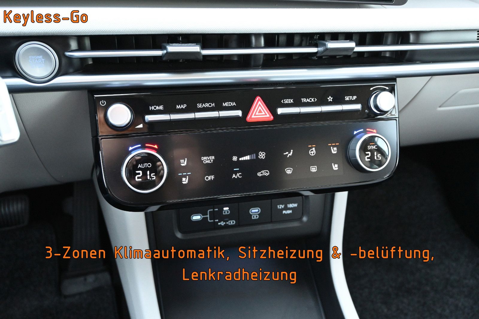 Fahrzeugabbildung Hyundai TUCSON 1.6 48V-Hybrid Prime 4WD °ACC°HUD°SITZKL.