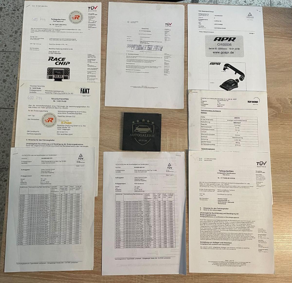Volkswagen Golf VI GTI Luftfahrwerk Käfig 2 Sitzer