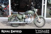 Royal Enfield - Classic 500 Battle Green +ABS+1. Hand+Scheckheft