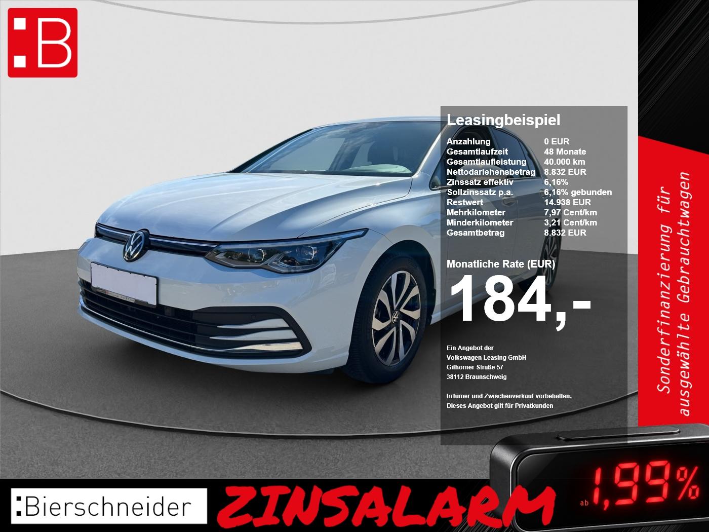 Volkswagen Golf 8 1.5 TSI Active AHK KAMERA LED ACC NAVI
