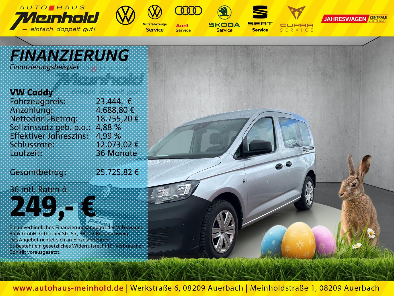 Volkswagen Caddy 1.5 TSI, 5-Sitzer, Klimaautomatik, DAB