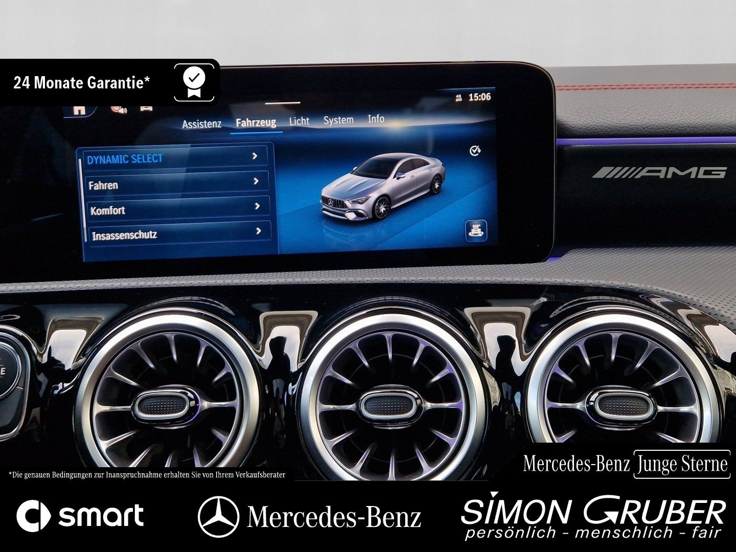 Fahrzeugabbildung Mercedes-Benz CLA 45 S 4M AMG Aero Burm Pano MBeam 360 drivers